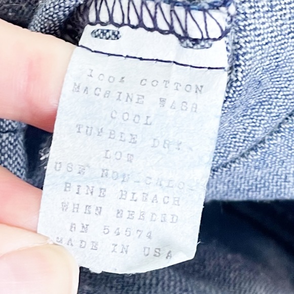 Vintage 80s 90s Authentic Forenza Sportswear Denim Midi Slit Skirt with Buttons - Picture 7 of 7